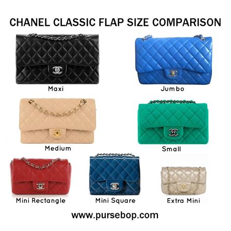 chanel small flap dimension|chanel flap size comparison.